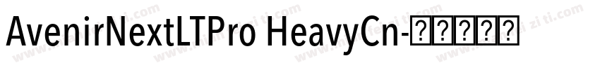 AvenirNextLTPro HeavyCn字体转换